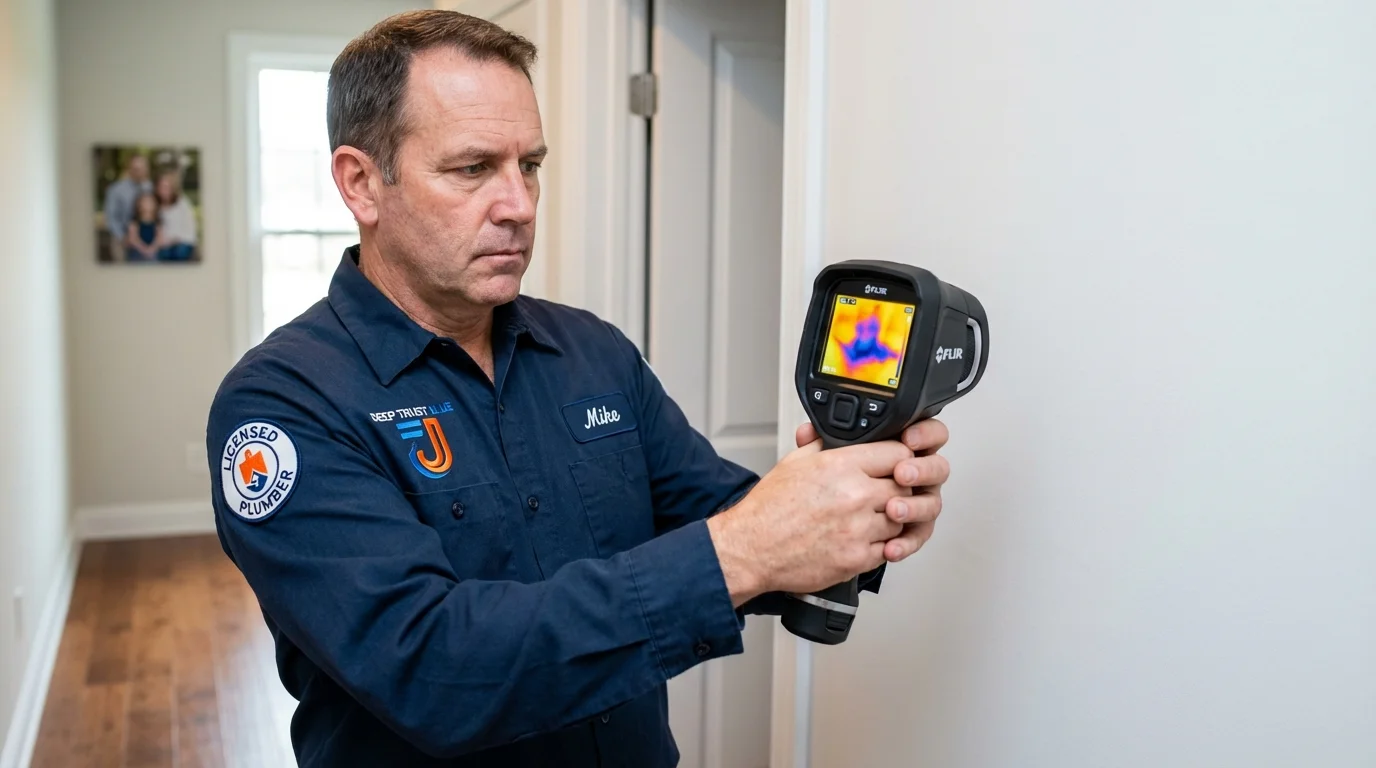 Thermal imaging leak detection by Johns Plumbing LLC in Kendall Park